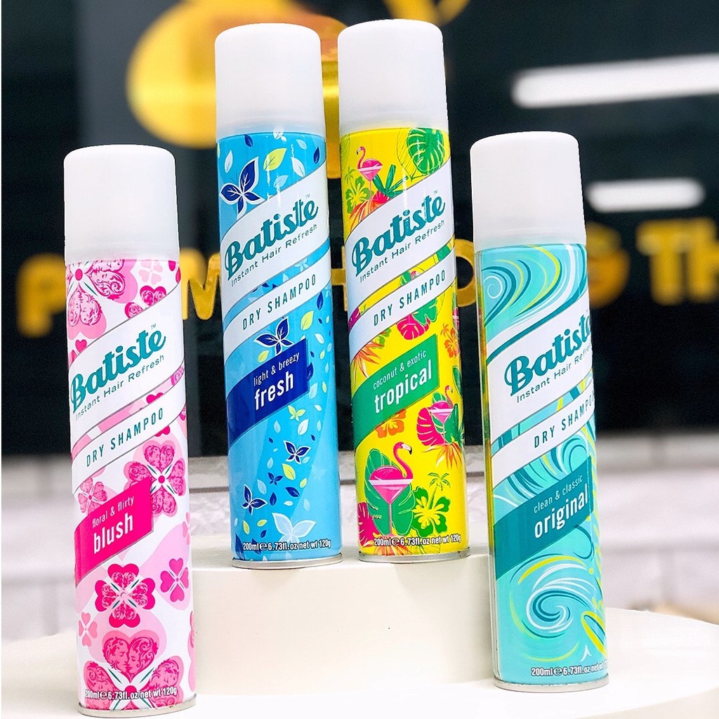 DẦU GỘI KHÔ BATISTE HƯƠNG NƯỚC HOA