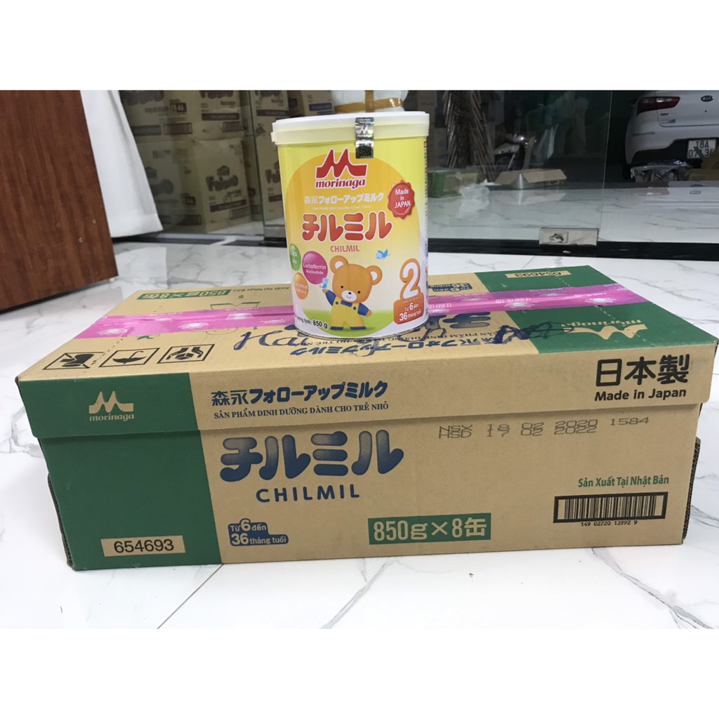 1 THÙNG SỮA MORINAGA SỐ 2 850G (hàng chính hãng do Lê Mây phân phối)