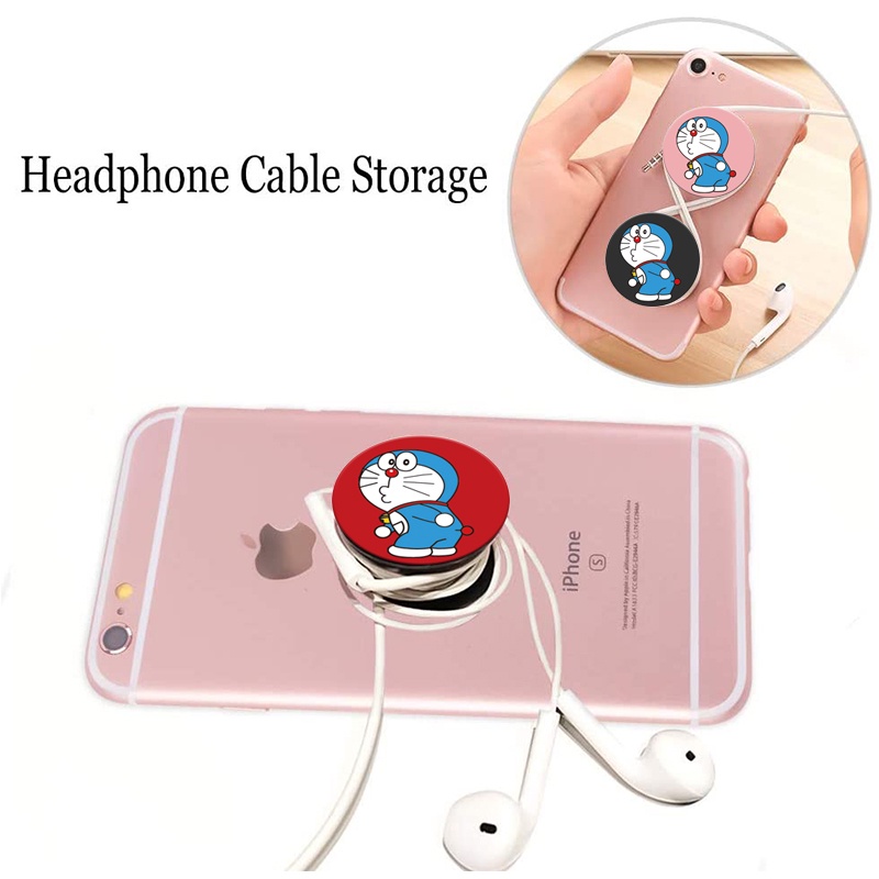 Giá đỡ điện thoại hình Doraemon dễ thương thích hợp cho iPhone 12 11 OPPO A9 2020 A12 A7 VIVO Y20
