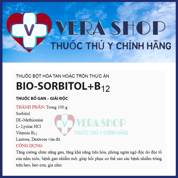 BIO SORBITOL 1KG - Bổ gan, giải độc gan cho gà vịt, heo