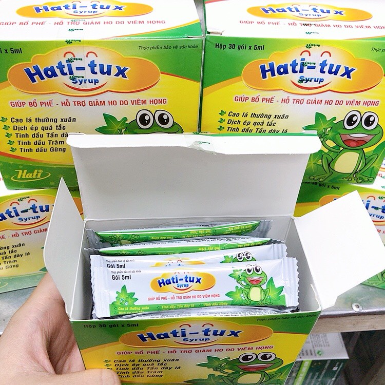 SIRO HATITUX HỘP 20 GÓI HỖ TRỢ GIẢM HO CHO BÉ