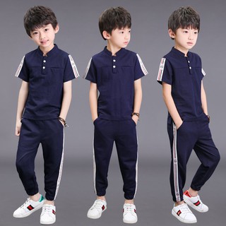 Set 6 Bộ Áo Thun Tay Ngắn+quần Short Cho Bé 2020