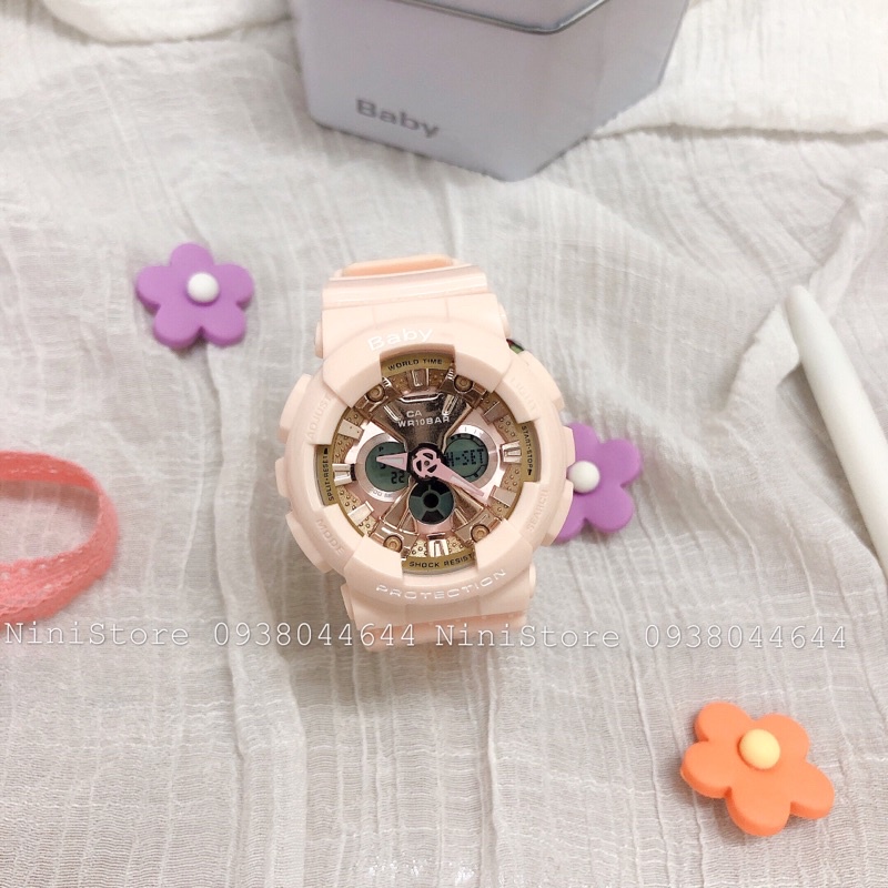 Đồng Hồ GS và baby hồng phấn dễ thương cá tính cho nữ