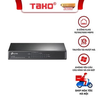 Bộ chia tín hiệu Tp-link TL-SG1008P POE 8 cổng RJ45 10/100/1000 Mbps Mở rộng mạng ổn định. Chính hãng, BH 36 tháng
