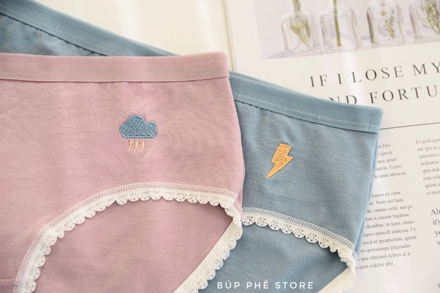 [MUA ĐƯỢC 10] Quần Lót Cotton Thêu Thời Tiết 🌦⚡️ | WebRaoVat - webraovat.net.vn