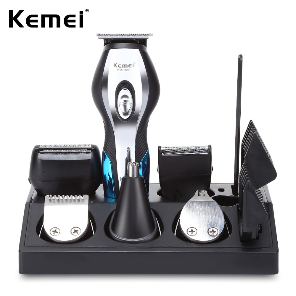 Kemei Rechargeable Hair Clipper Professional Electric Clipper Hair Trimmer Haircut Shaver Beard Trimmer Machine KM-5031