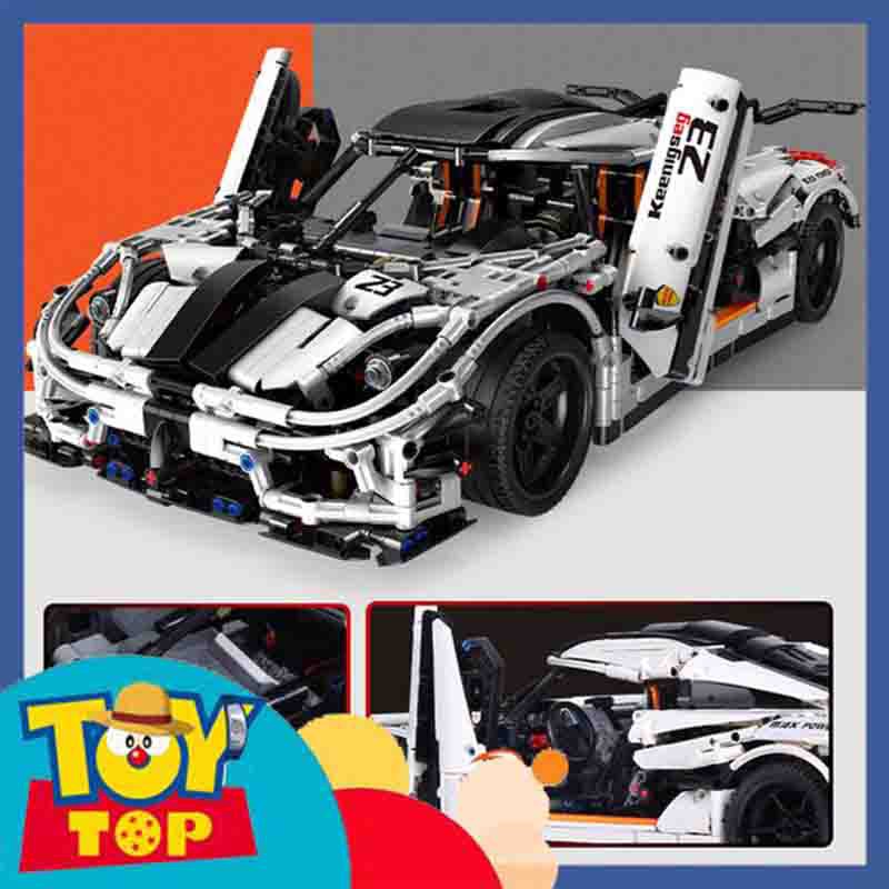 Đồ chơi lắp ráp ô tô ghép Technic siêu xe Koenigsegg KHÔNG điều khiển xếp hình Mould King 13120