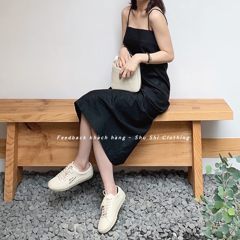 SHU SHI - Đầm 2 Dây Xuông Linen Basic ( ảnh chính chủ của shop ) | BigBuy360 - bigbuy360.vn