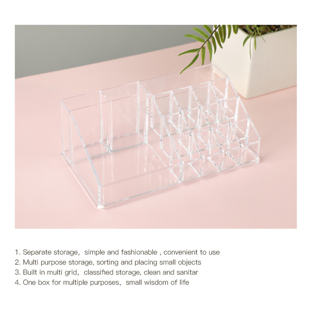 Kệ đựng mỹ phẩm mini để bàn Miniso khay đựng mỹ phẩm ngăn tiện lợi dể dàng sử dụng