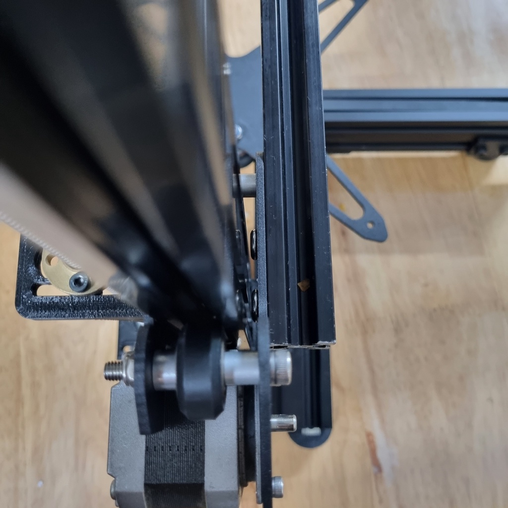 Part gắn bánh xe v-sot và motor trục X - Loại cải tiến dùng được cho vitme lẫn dây đai.