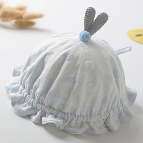 Mũ Cotton Thuần Khiết Siêu Dễ Thương Phong Cách Mới Cho Bé Gái Sơ Sinh
