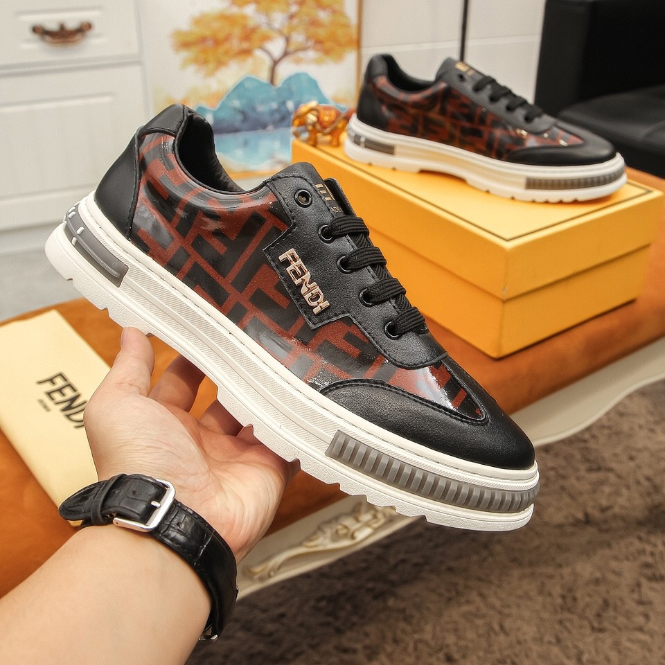 Giày sneakers nam da thật FENDI FD thiết kế thể thao, cá tính và ấn tượng