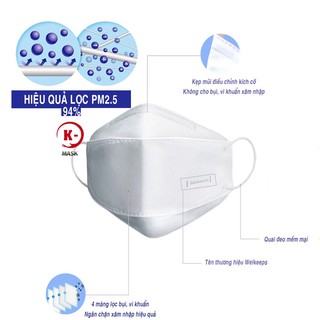Khẩu trang lọc bụi mịn Hàn Quốc Welkeeps