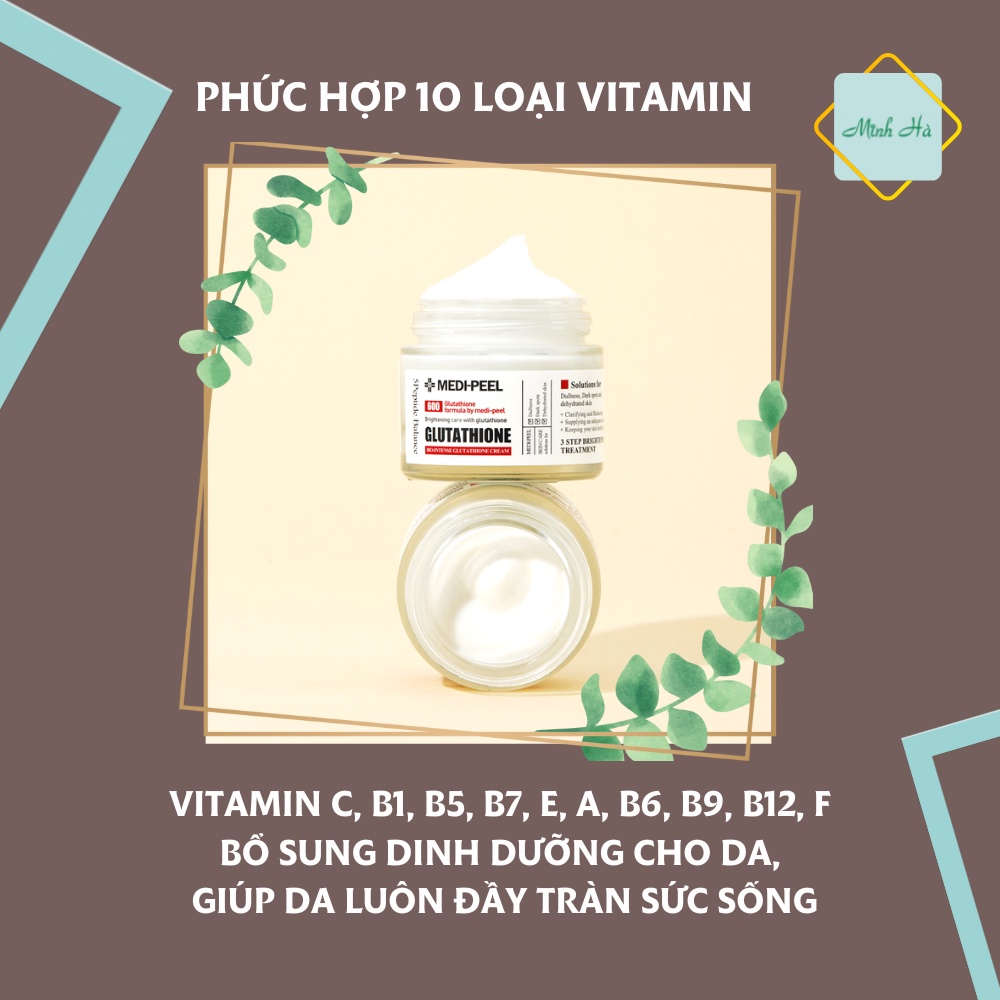 Kem dưỡng trắng da Medipeel Glutathione 600 5Peptide Balance 50g
