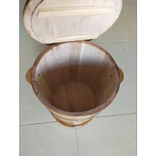 Thùng đựng gạo gỗ sồi 20kg