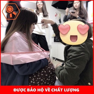 Áo choàng cắt tóc có khay hứng