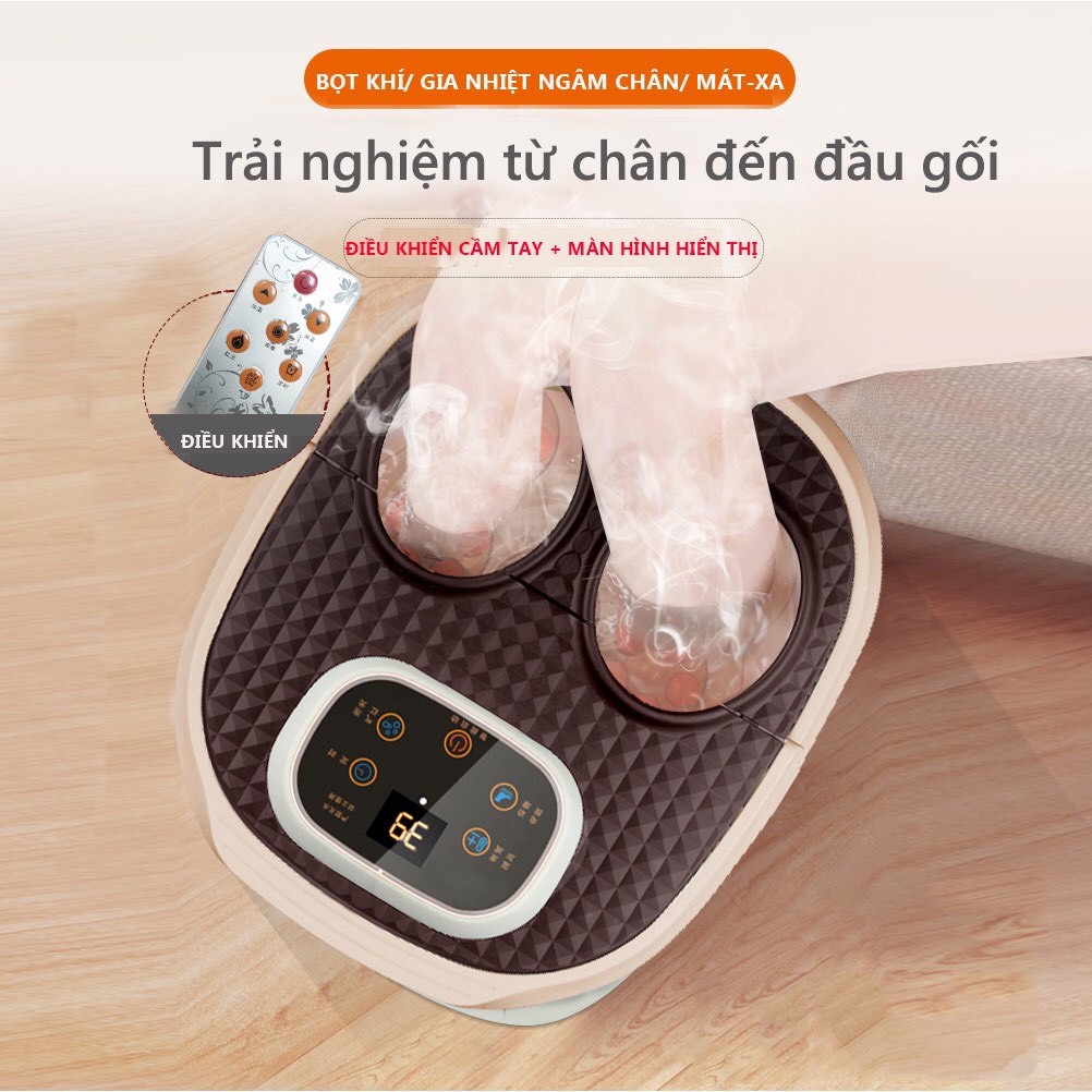 Bồn Ngâm Chân massage tự động cao cấp có sục hồng ngoại (kèm điều khiển)