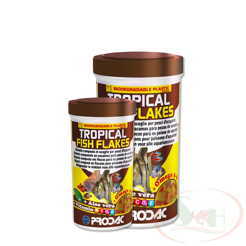 Thức Ăn Cá Prodac Tropical Fish Flakes Bổ Sung Lô Hội