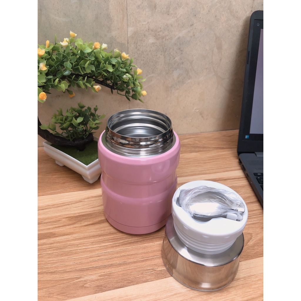 Bình Cháo Giữ Nhiệt 500ml Có Cấu Tạo Trong Bằng Inox 304 An Toàn Khi Sử Dụng Babibu - BUC