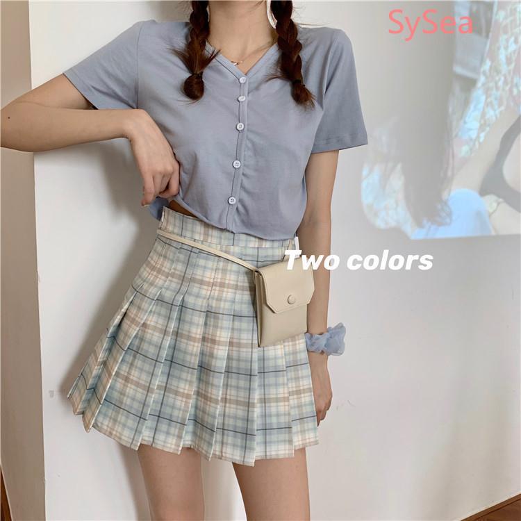 Chân Váy Lưng Cao Dáng Chữ A Màu Tím Thời Trang Mùa Hè | BigBuy360 - bigbuy360.vn