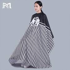 Áo Choàng Cắt Tóc Barber Khổ 160x140cm, Khăn Choàng Cắt Tóc Barber Hình Đầu Người Sọc Đen.(Ảnh thật)