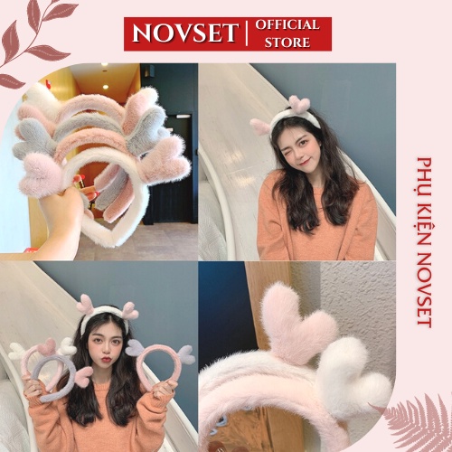 Bờm Tóc LÔNG Băng Đô Tóc NOVSET NHIỀU MẪU Xinh Xắn Cho Nàng