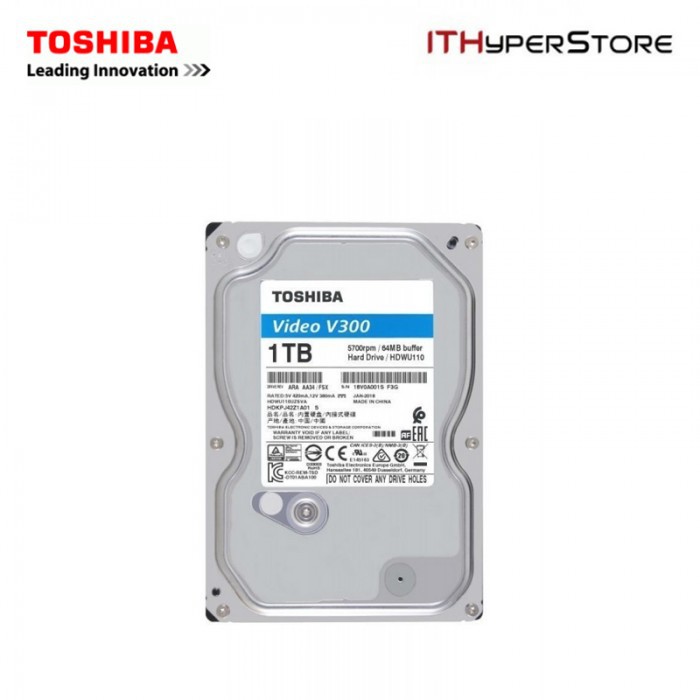 Ổ cứng Camera Toshiba V300 Video Stream 1Tb 5700rpm 64Mb