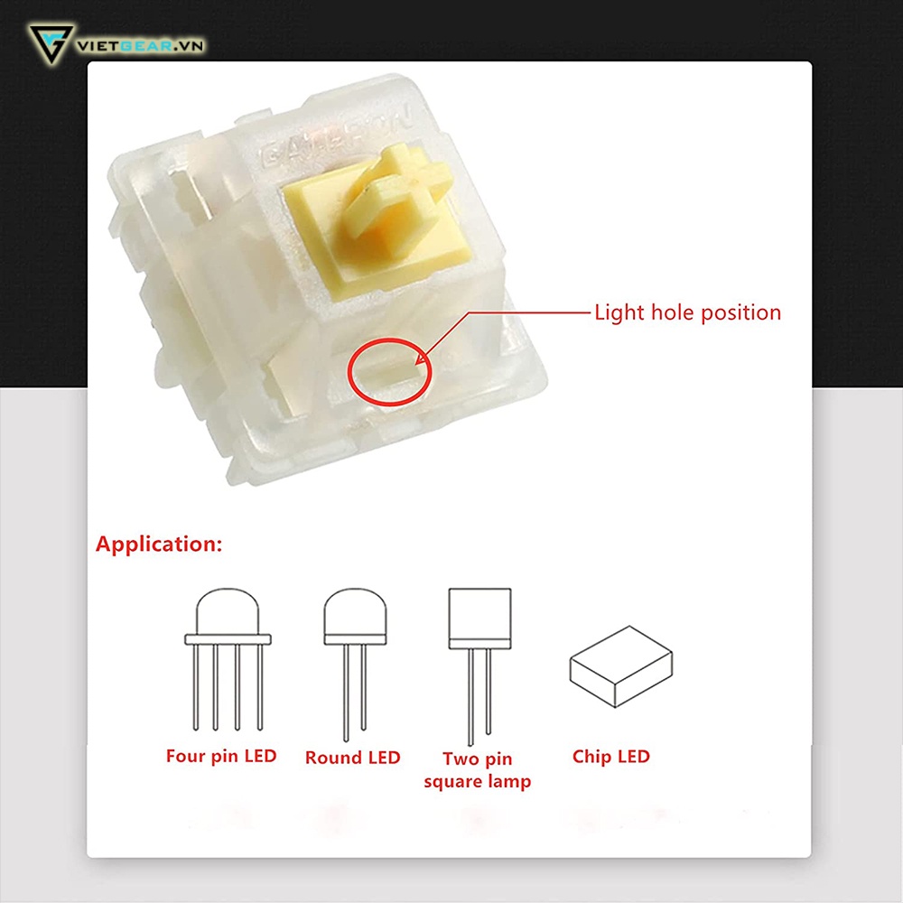 Hộp công tắc Gateron Yellow Milky Pro 35 switch mượt mà nguyên seal