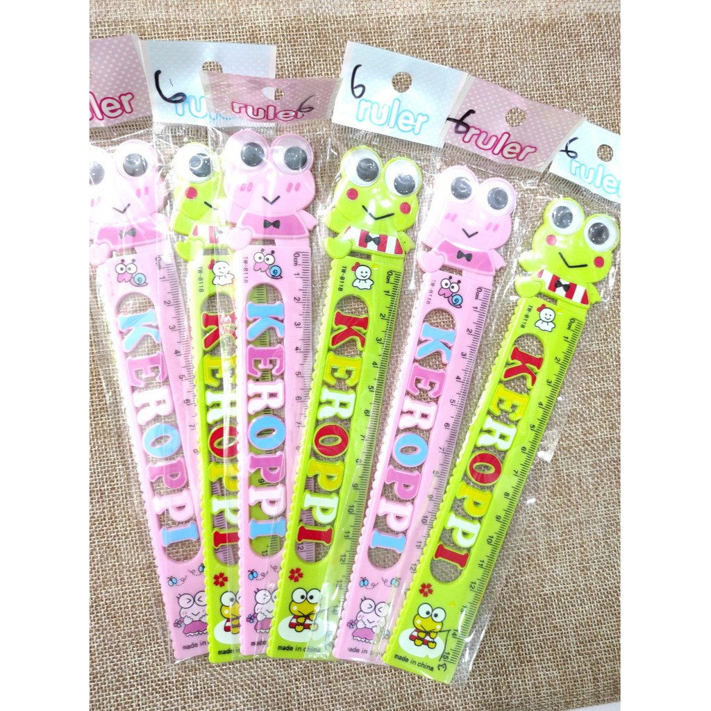 Combo 2 cây thước kẻ thú dễ thương 15cm