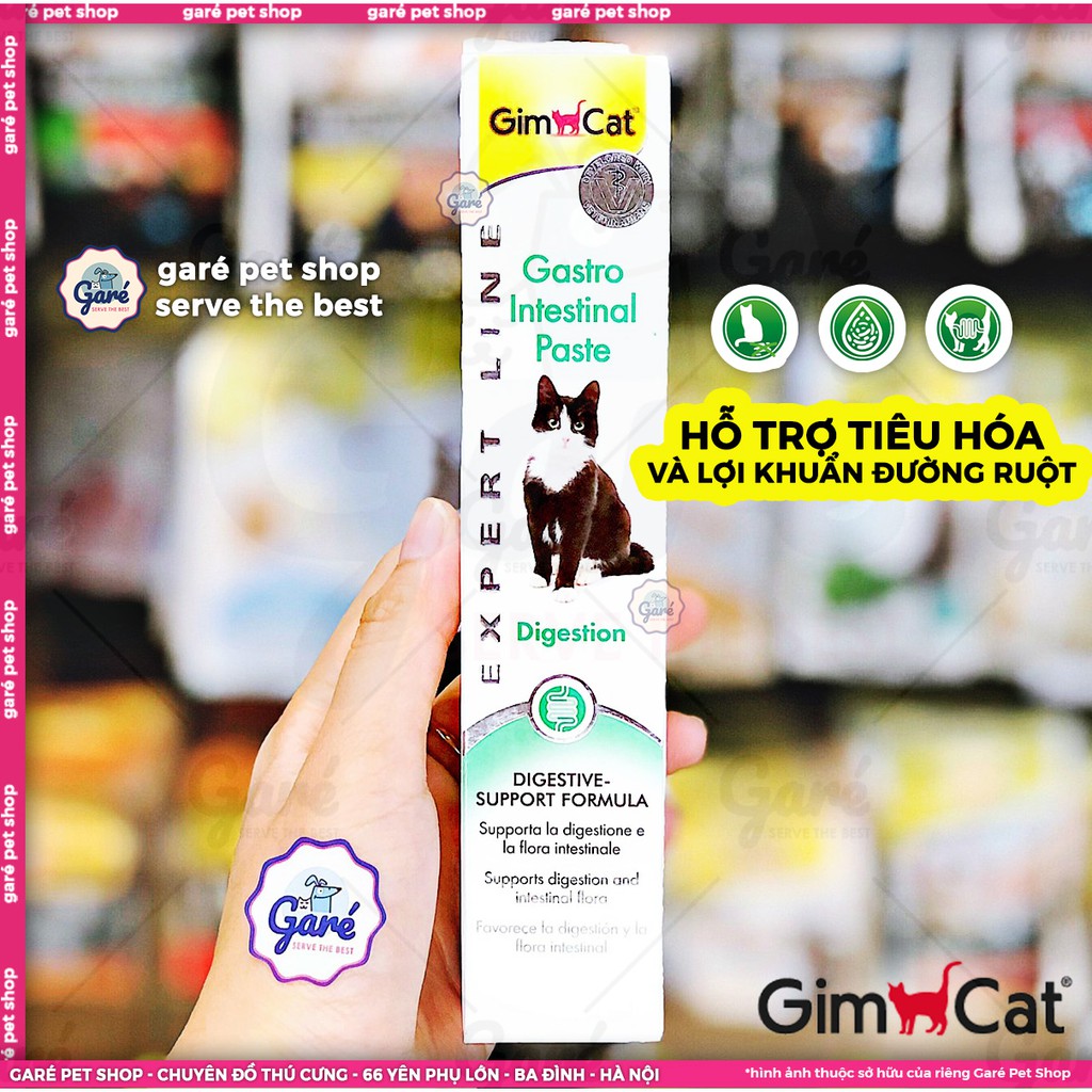 50gr - Gel hỗ trợ hệ tiêu hóa Gimcat cho Mèo nuôi dưỡng hệ vi sinh - GimCat Gastro Int gut Paste (50g) Garé Pet Shop