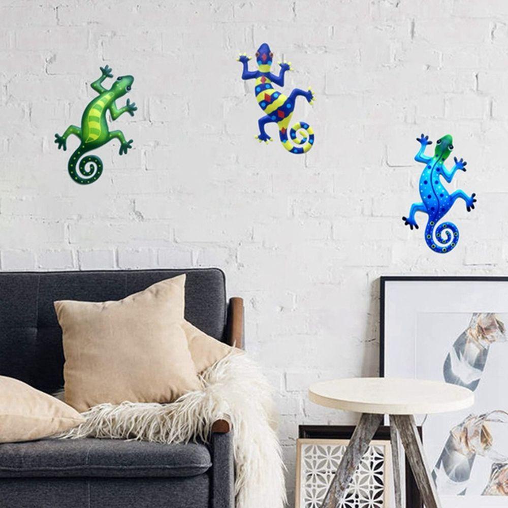 JARRED Tắc Kè Hoa Kim Loại Treo Tường Trang Trí