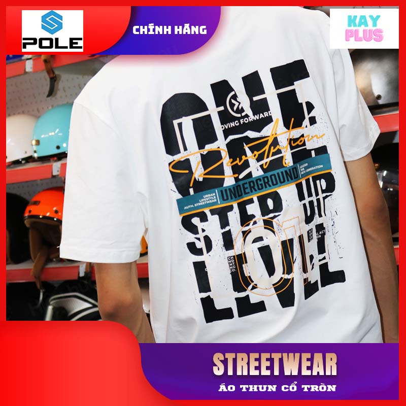 Áo thun Nam &amp; Nữ cổ tròn POLE - Streetwear 01