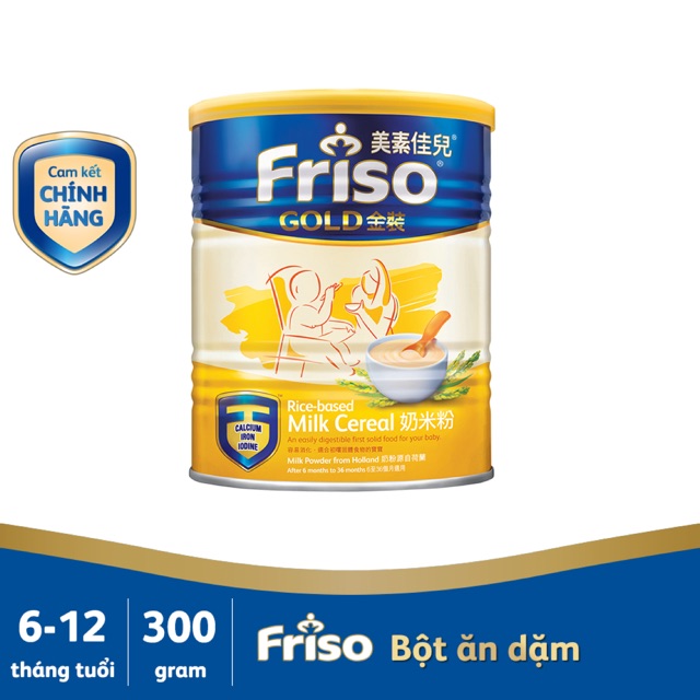 (HCM) Bột Ăn Dặm Ngũ Cốc Gạo Sữa Friso Gold 300g