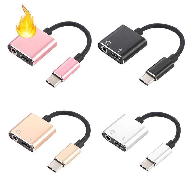 Đầu chuyển đổi âm thanh type c sang 3.5mm cho xiaomi mi 6 huawei không có 3.5