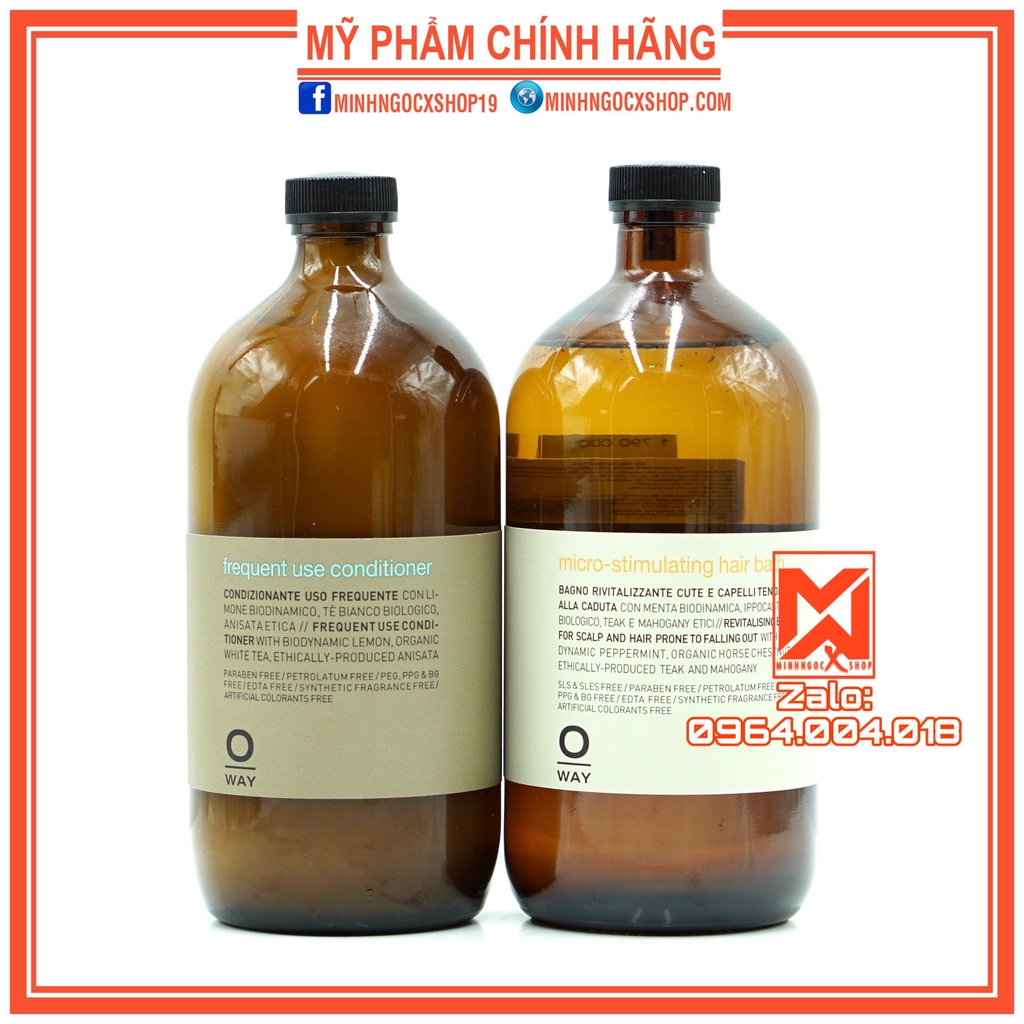 ✅[ OWAY ] DẦU GỘI CHỐNG RỤNG KÍCH MỌC VÀ DẦU XẢ HÀNG NGÀY OWAY 950ML CHÍNH HÃNG