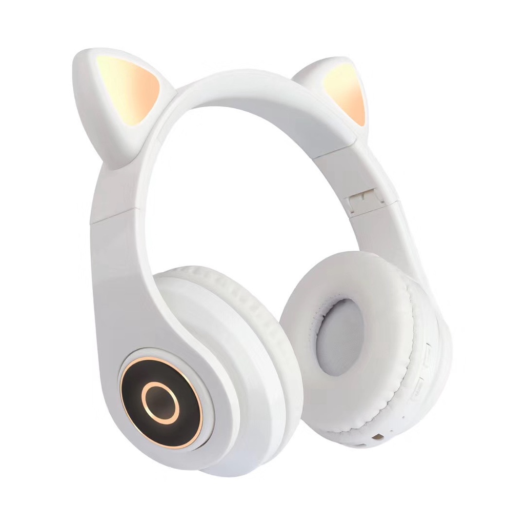 Tai Nghe/Headphone Mèo Bluetooth 5.0 B39 Tích Hợp Đèn LED Chất Lượng Âm Thanh Nổi Kiểu Dáng Dễ Thương Hàng Cao Cấp