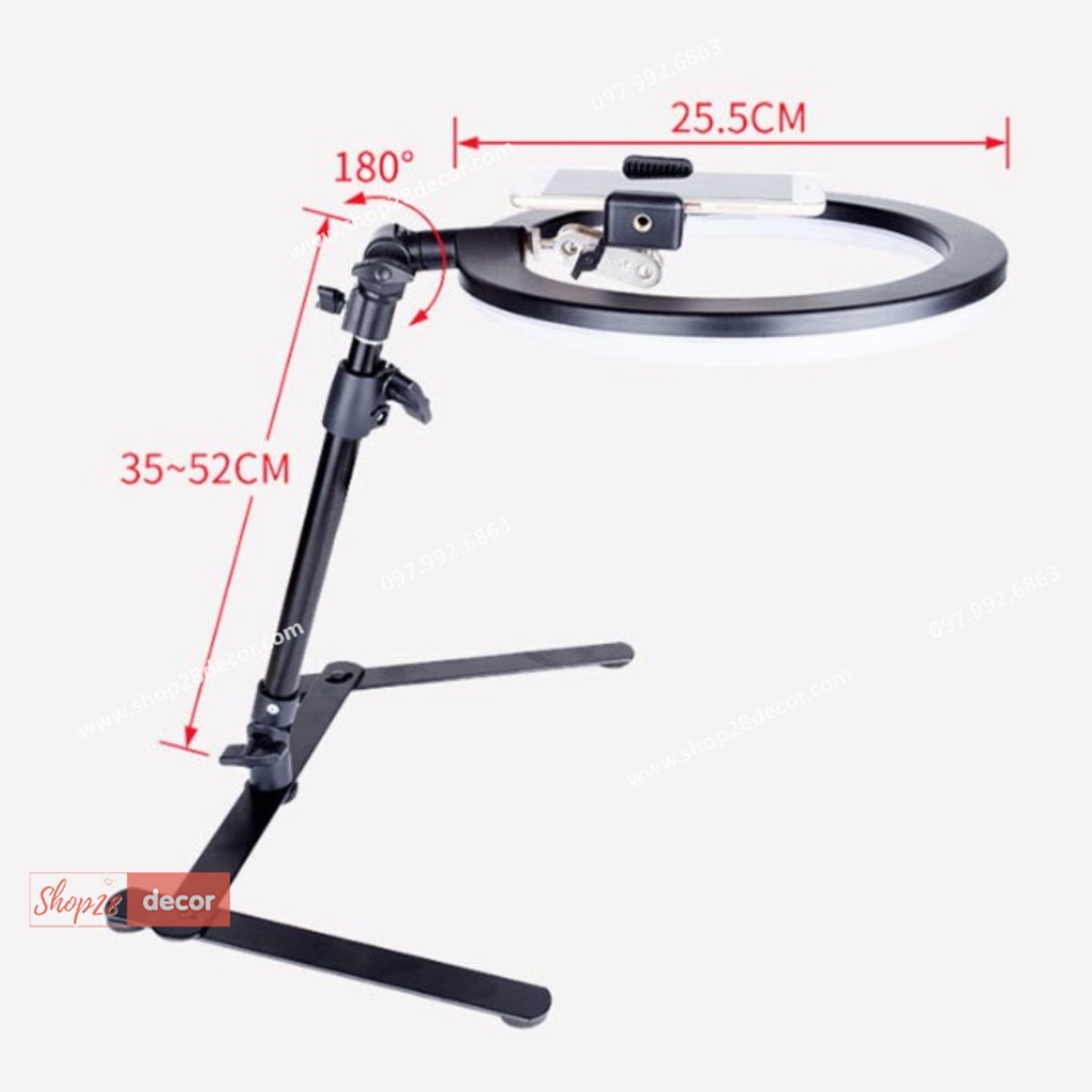 [MUA 1 TẶNG 1] Bộ Đèn Ringlight Chụp Ảnh,Quay Phim Sản Phẩm - Shop28Decor.com