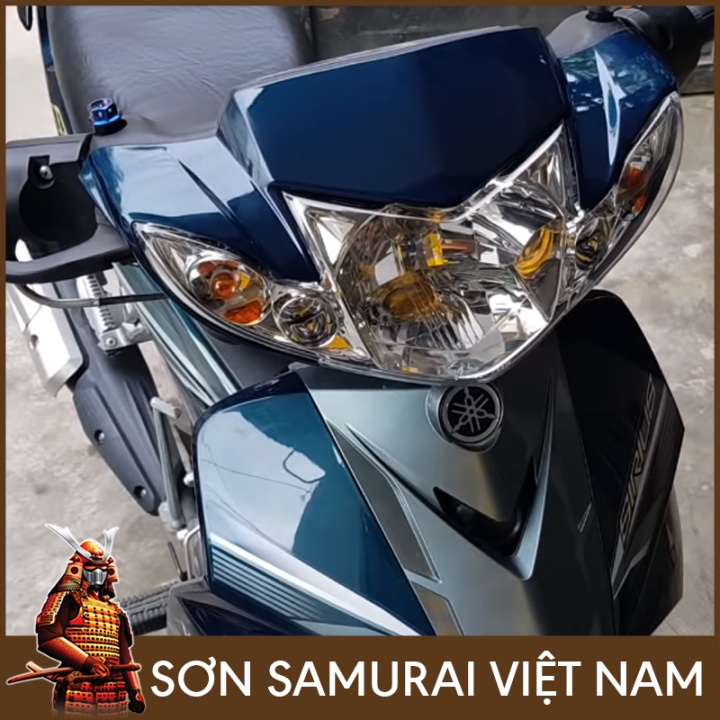 Sơn Samurai màu xanh Wave H612 chính hãng, sơn xịt dàn áo xe máy chịu nhiệt, chống nứt nẻ, kháng xăng