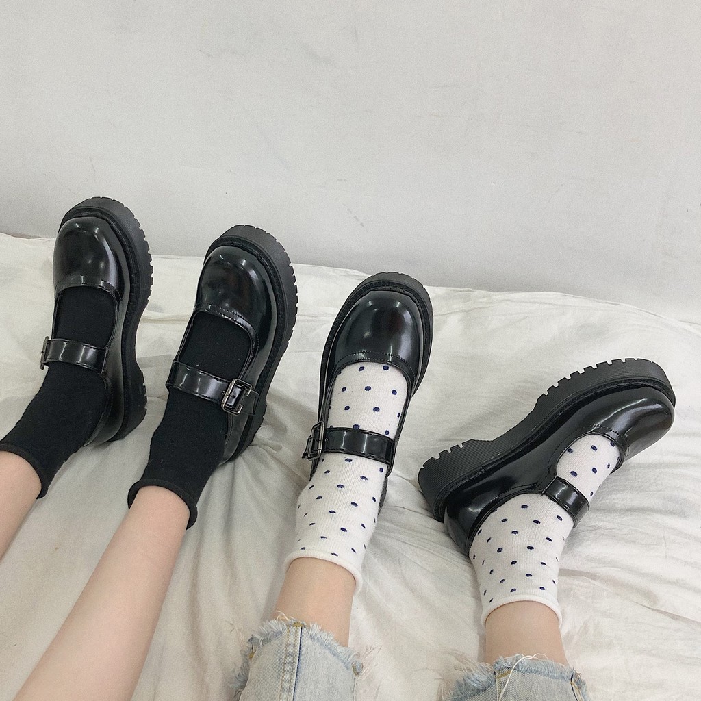 [CÓ SẴN] - Giày Oxford ulzzang Lolita đế bánh mỳ - CÓ CLIP - ảnh thật