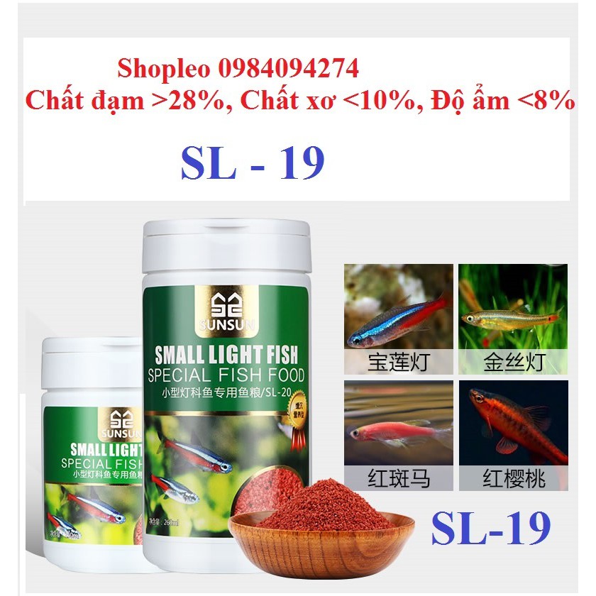 Thức ăn SunSun - thức ăn dinh dưỡng cho cá cảnh- cám cá sunsun - phụ kiện thủy sinh - shopleo