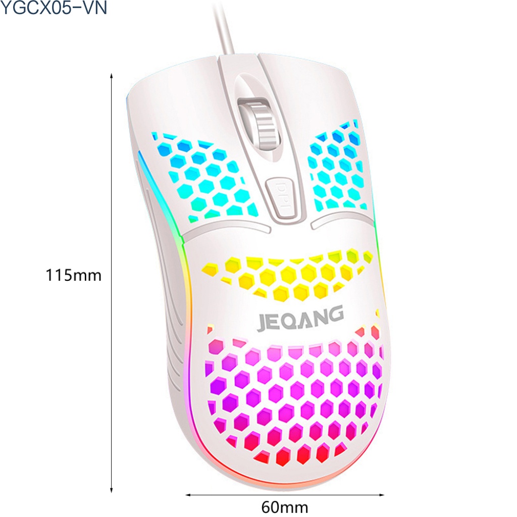 Chuột Chơi Game Jeqang G-102 Siêu Nhẹ Có Dây Và Đèn Led | BigBuy360 - bigbuy360.vn