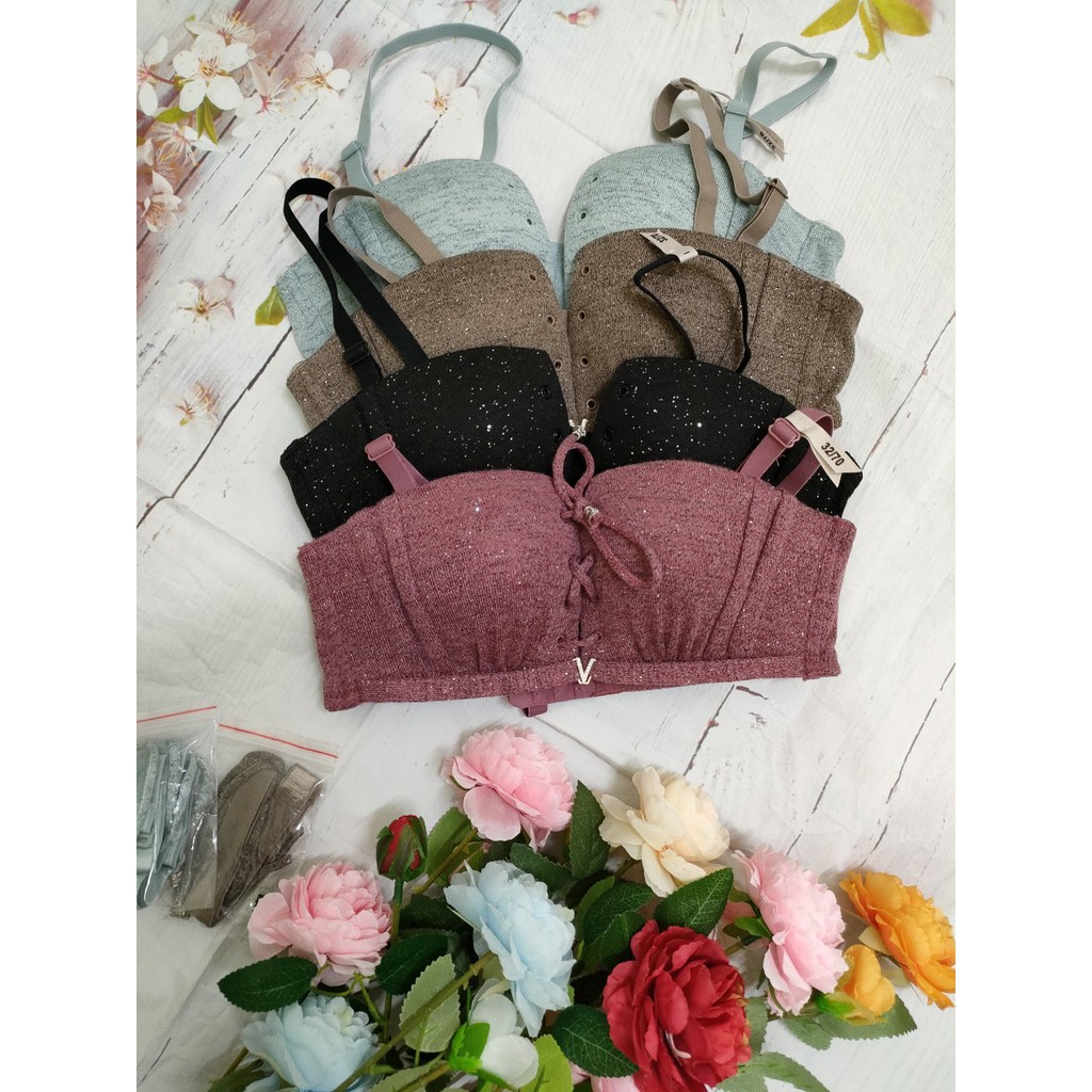 ÁO NGỰC RÚT DÂY CHUÔNG MÚT CUP NGANG MỎNG ÊM