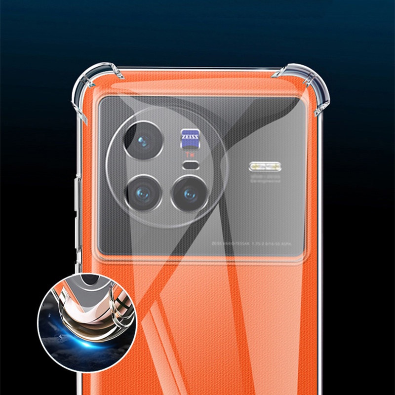 Ốp Điện Thoại TPU Mềm Siêu Mỏng Bảo Vệ Bốn Góc Chống Sốc/Trầy Xước Cho Vivo X80/X80 Pro