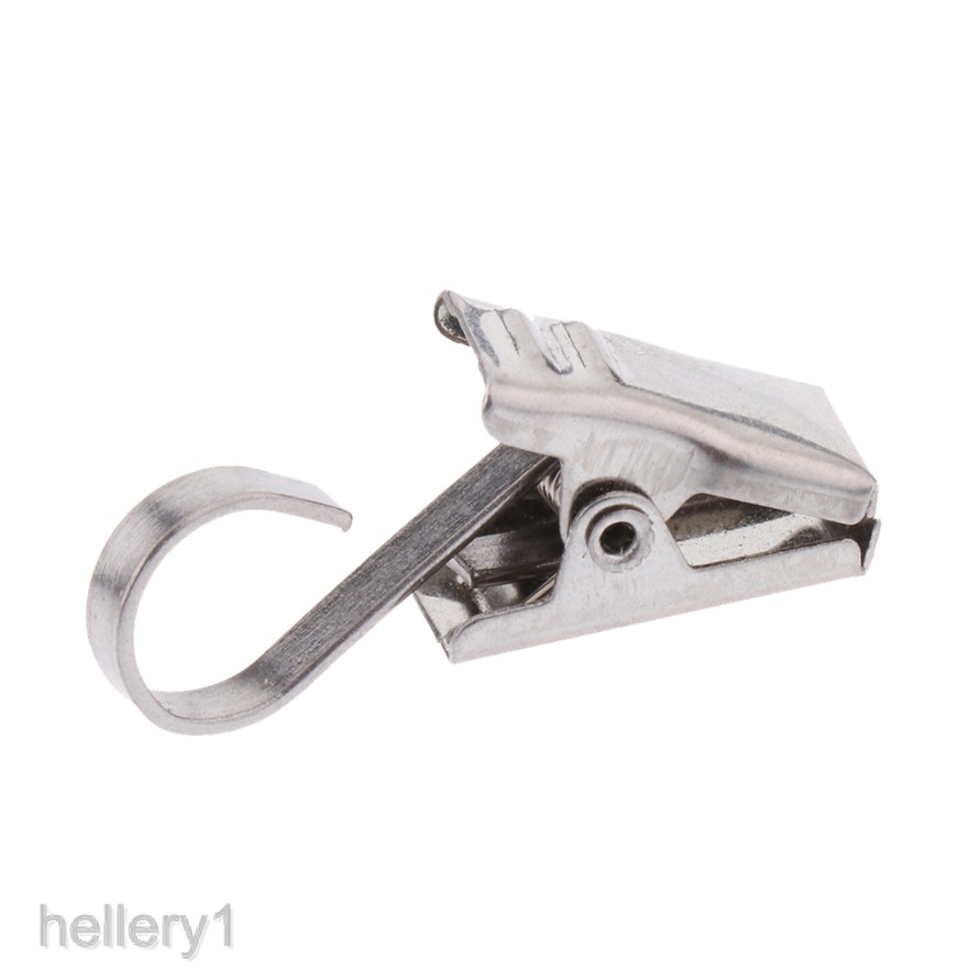 [Hellery1] Set 10 Kẹp Treo Rèm Chịu Được Sức Nặng Có Móc Lò Xo
