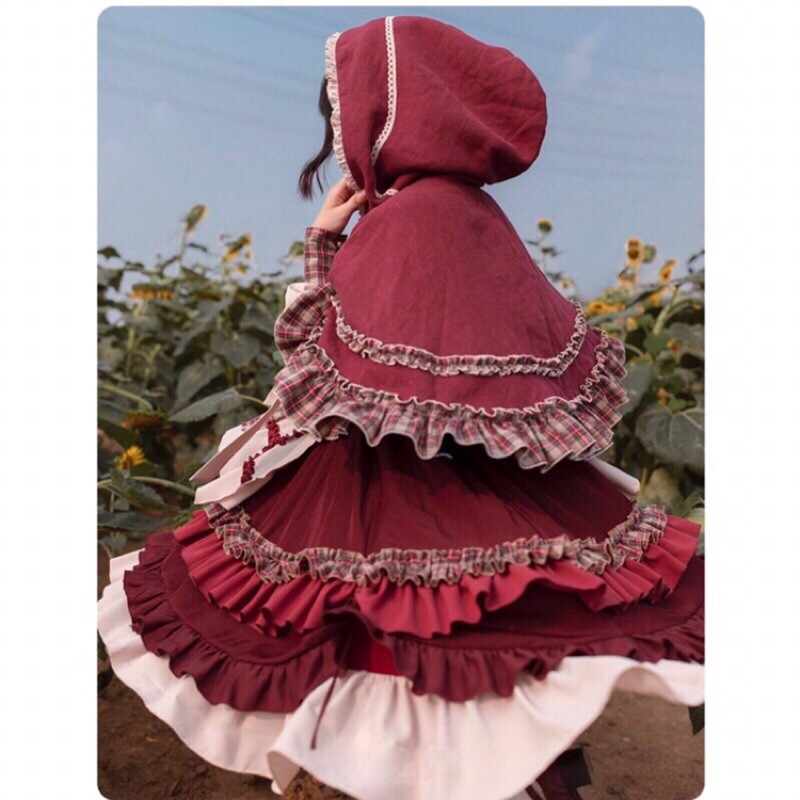 ĐẦM LOLITA, ÁO CHOÀNG ĐỎ, PHONG CÁCH CÔNG CHÚA | BigBuy360 - bigbuy360.vn