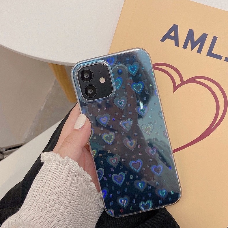 Ốp Điện Thoại silicon Mềm Trong Suốt Màu laser 3d Cho iphone 15 14 13 pro max 7 8 plus x xs xr pro max 11 pro 2 12