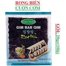 Rong Biển Gim Bab Gim Hàn Quốc 20gr*10 lá/ Rong Biển Shushi/ Rong biển Kim bắp/ Rong Biển cuộn cơm Hàn Quốc