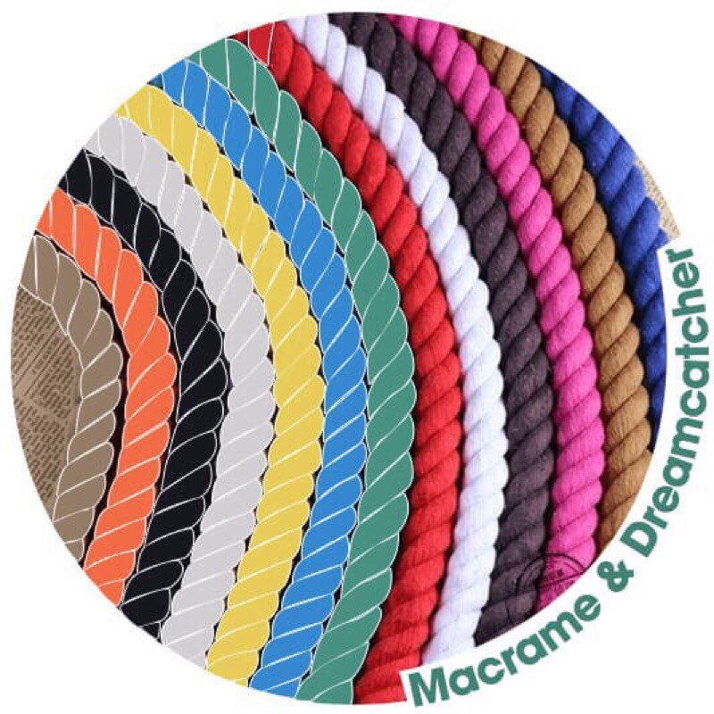Sỉ 10m dây thừng xoắn se macrame 100%cotton