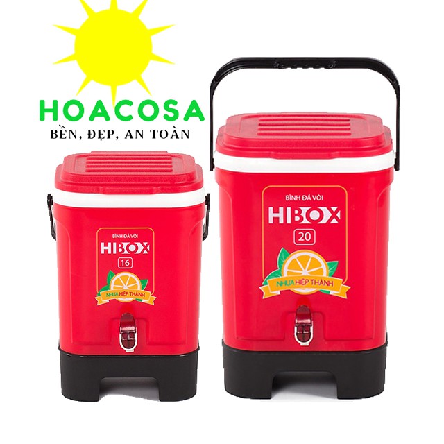 Thùng Đá Có Vòi Loại 16 Lít / 20 Lít Hibox ( Nhựa Hiệp Thành) Kiểu Dáng Đẹp, Giữ Lạnh Lâu- Đồ Gia Dụng Hoacosa