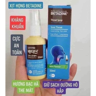 Xịt họng betadine hàn quốc